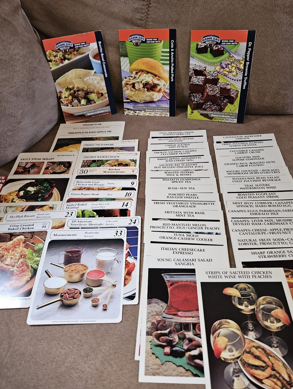VINTAGE Assorted Recipe Cards Set Of 50